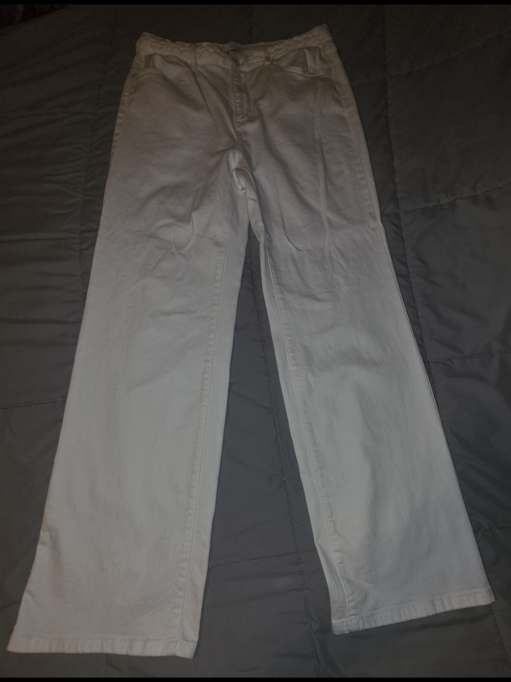 Judy Blue White Wide-Leg Denim Jeans